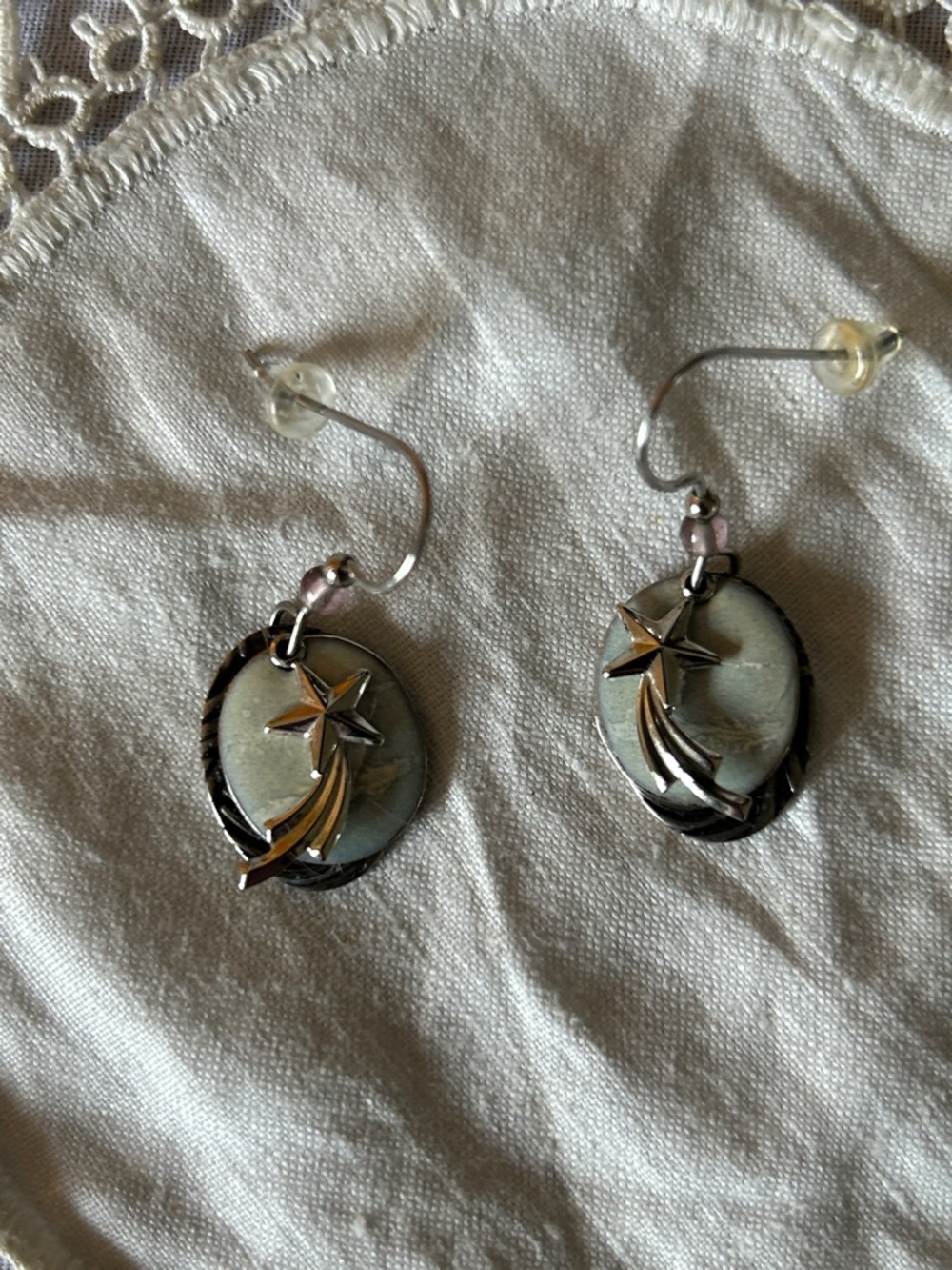 Silver Forest Silver Star Trail Drop Earrings